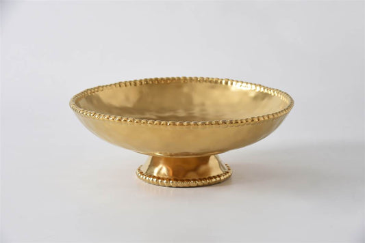 Pampa Bay Footed Bowl - Gold