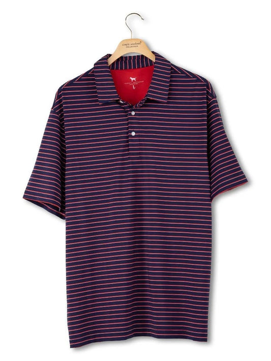 Simply Southern Men's Red & Blue Polo