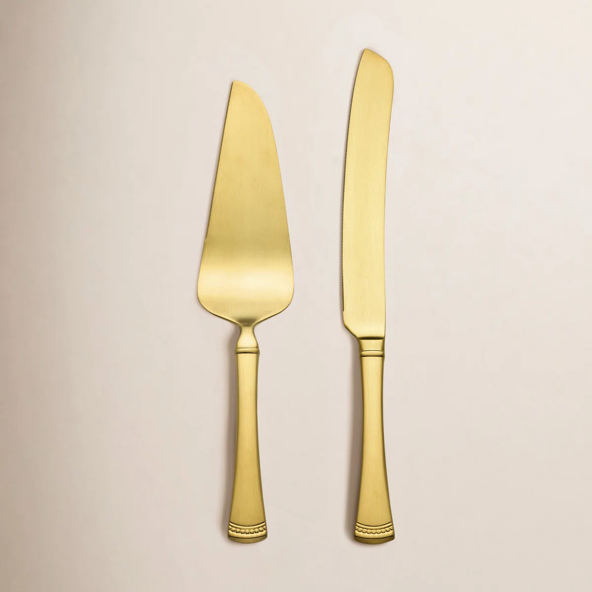 Portola Gold Satin Dessert Set
