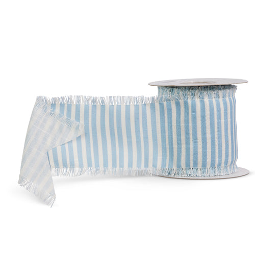 Blue and White Stripe Ribbon