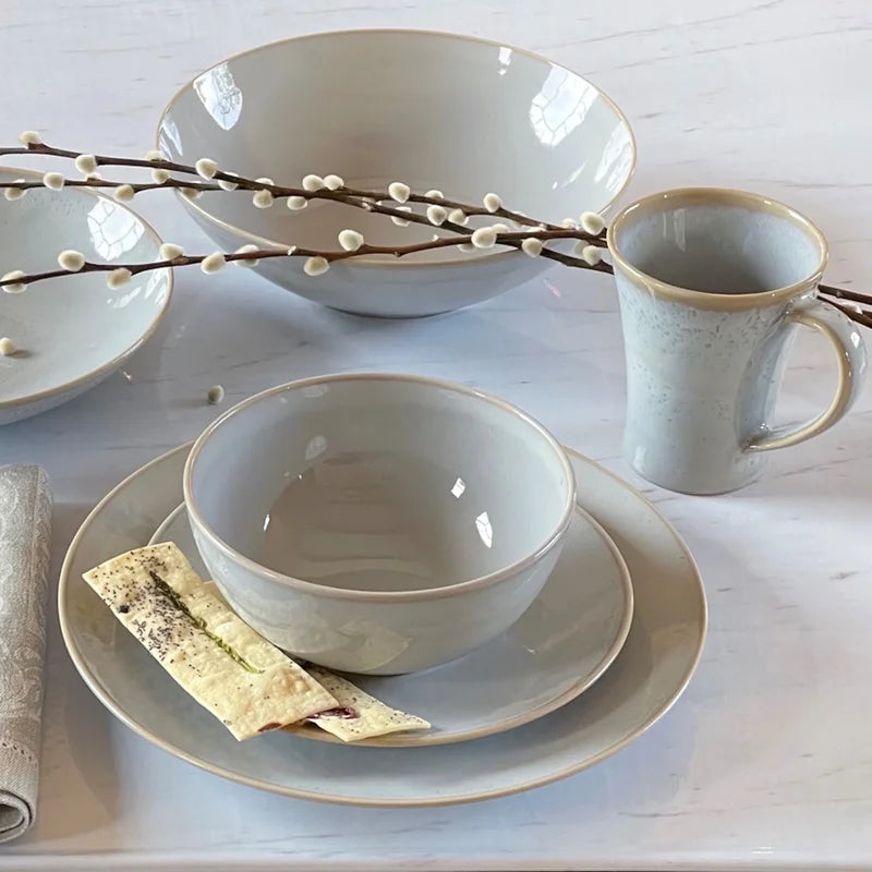 Carmel Ceramica Rhapsody Fog Salad/ Appetizer Plate