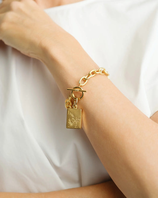 Susan Shaw Bird Bam Mahjong Toggle Bracelet 2088G