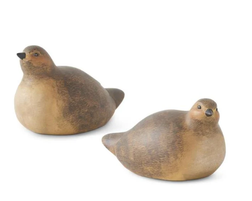 Natural Brown Resin Quail