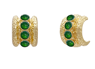 Jeweled Emerald Earrings