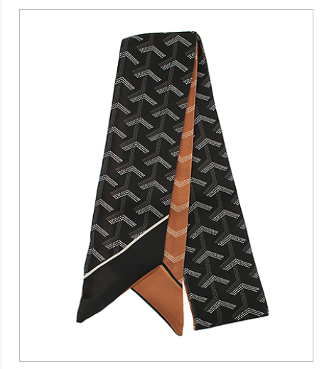 Printed Arrow Black & Brown Neck Tie Scarf