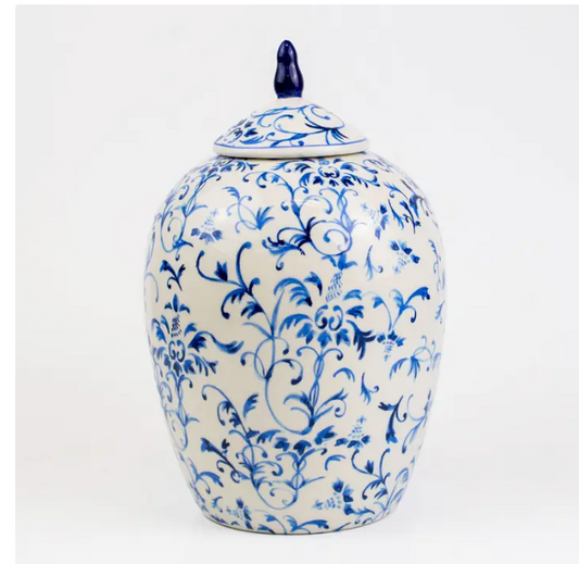 Imperial Palace Blue & White Ginger Jar