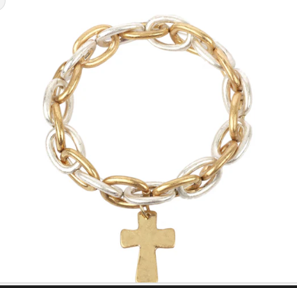 Cross Pendant Bracelet