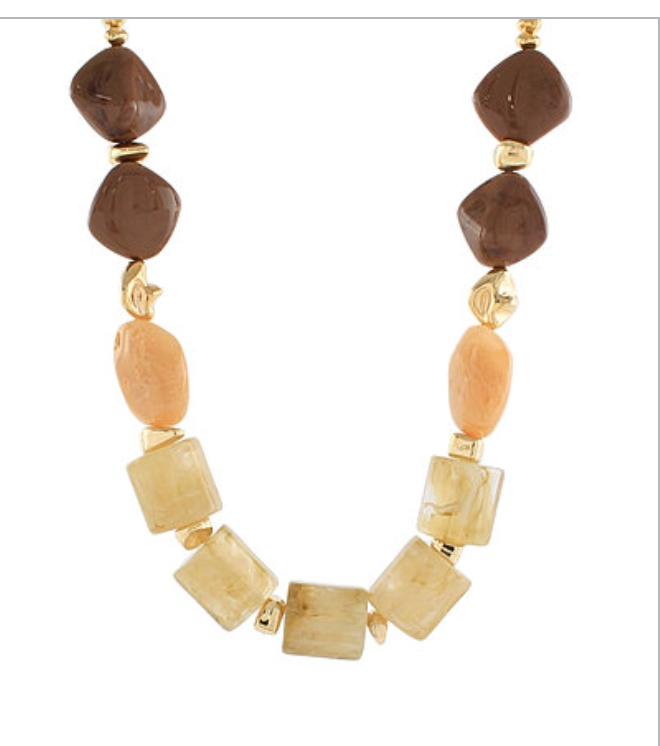 Brown Multi Color Neckklace