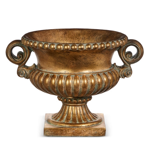 Gold Distressed Urn