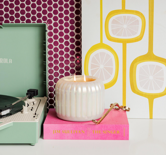 Large Iridescent Sweet Grace Candle