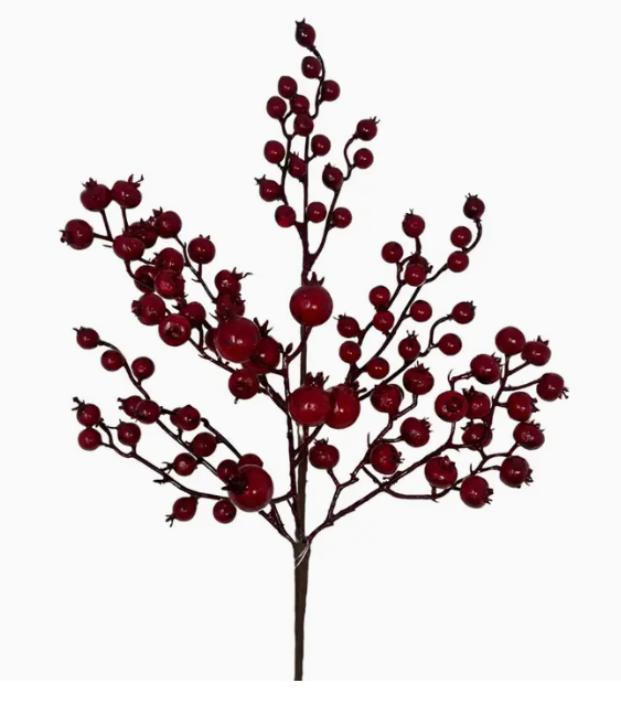 Red Berry Stem 26"
