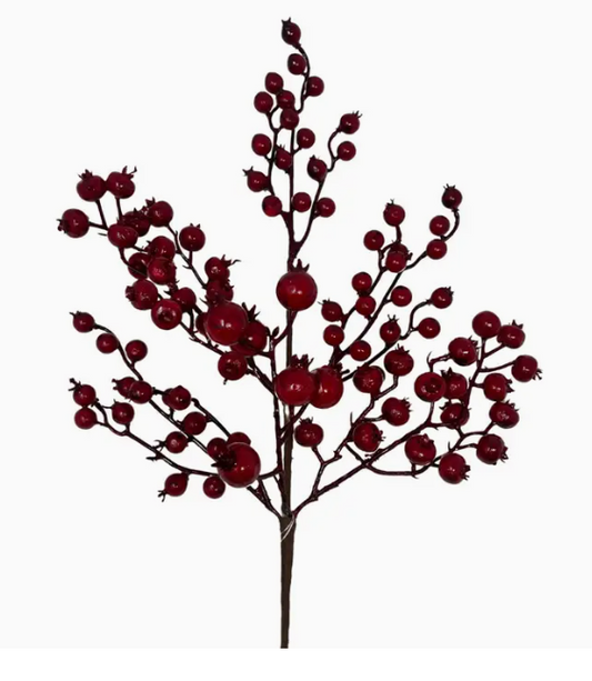 Red Berry Stem 26"