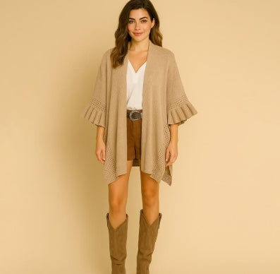 Kimono with Ruffle Sleeves