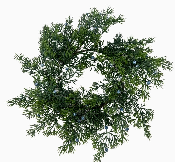 Juniper Berry Candle Ring 10"