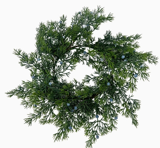 Juniper Berry Candle Ring 10"