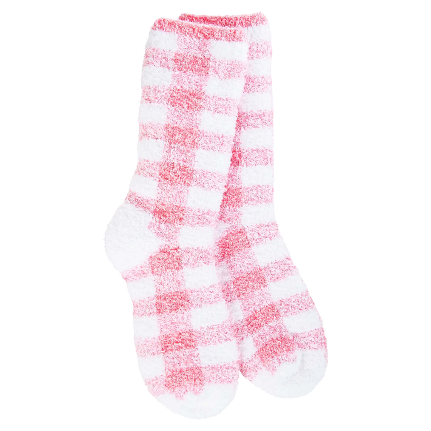 Worlds Softest Socks Pink Check