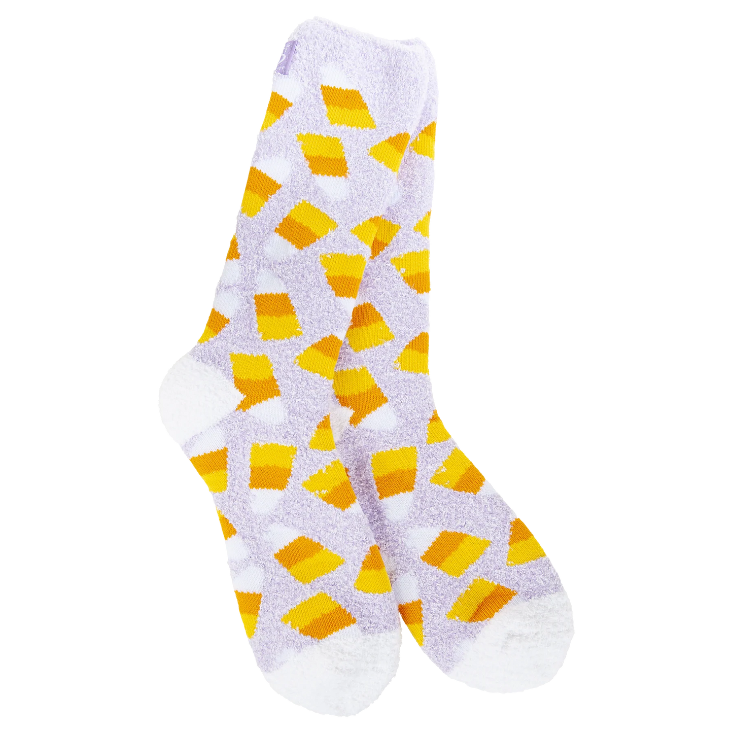 Halloween Candy Corn Cozy Crew Socks