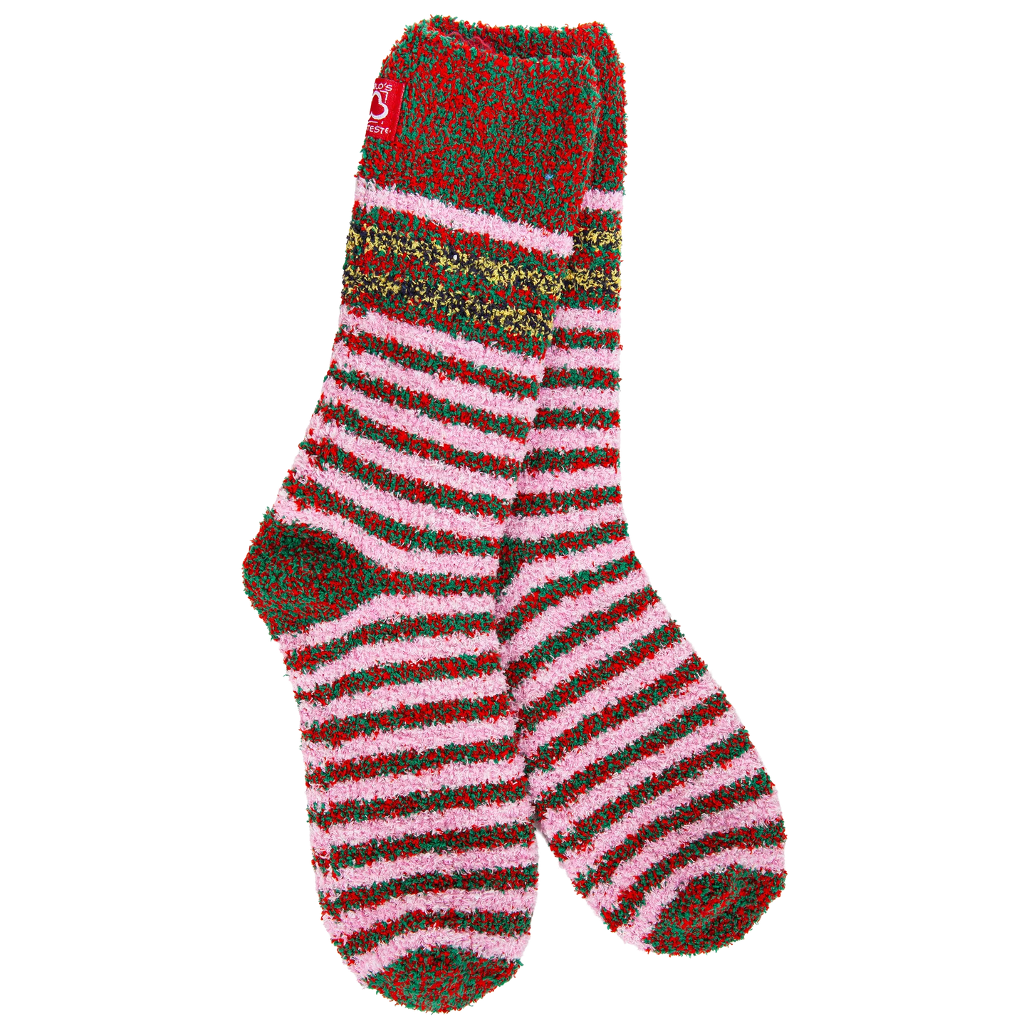 World's Softest Socks Merry Multi Holiday Crew Socks