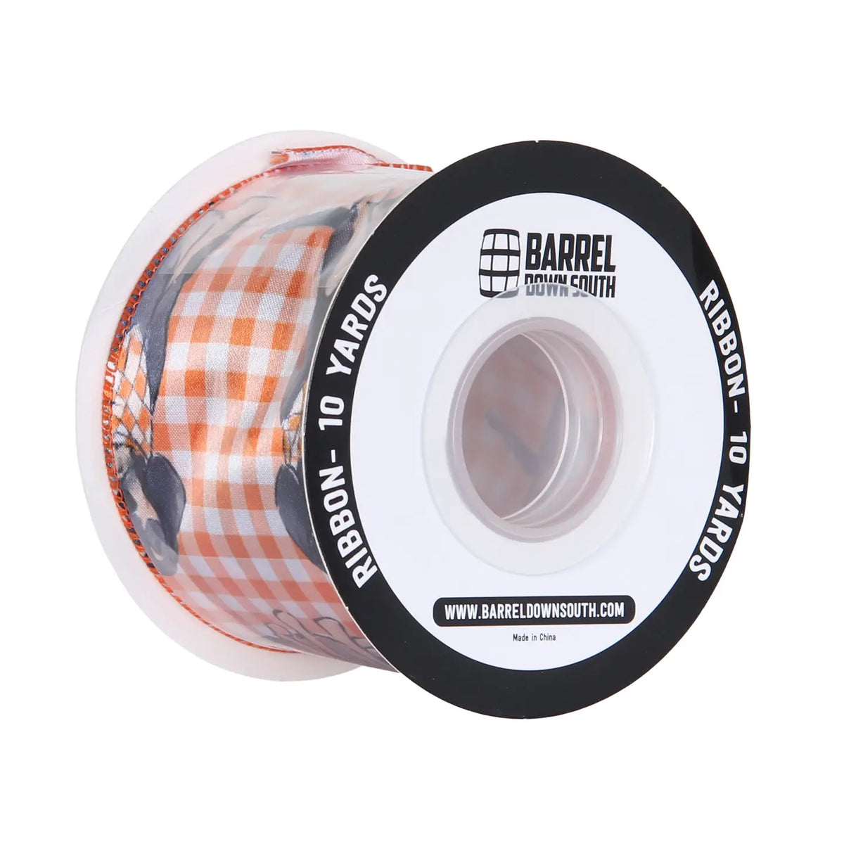 Barrel Down South Bluetick Coonhound Plaid Ribbon
