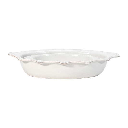 Berry & Thread 18" Oval Baker - Whitewash