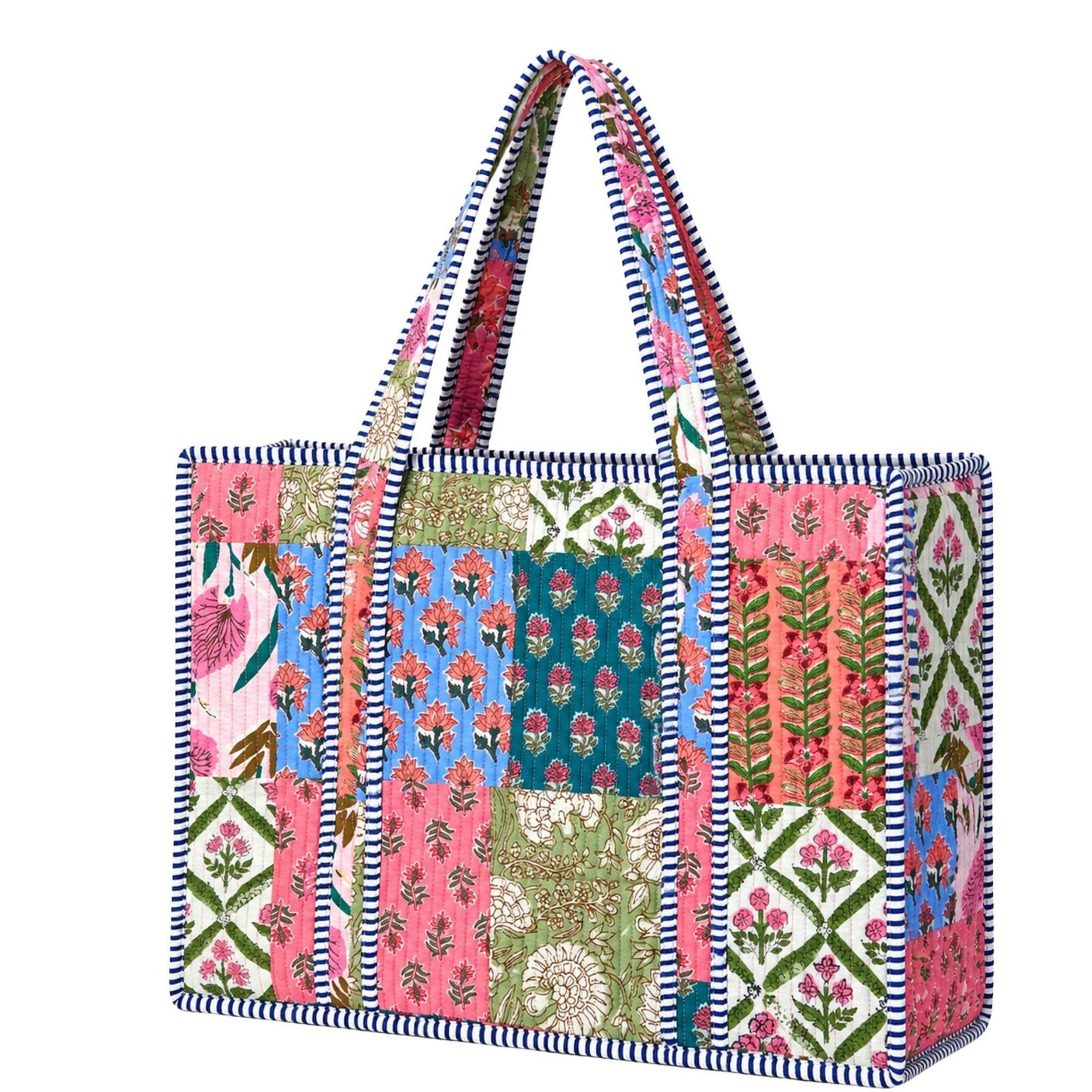 Multicolor Patchwork Quilted Bag Print