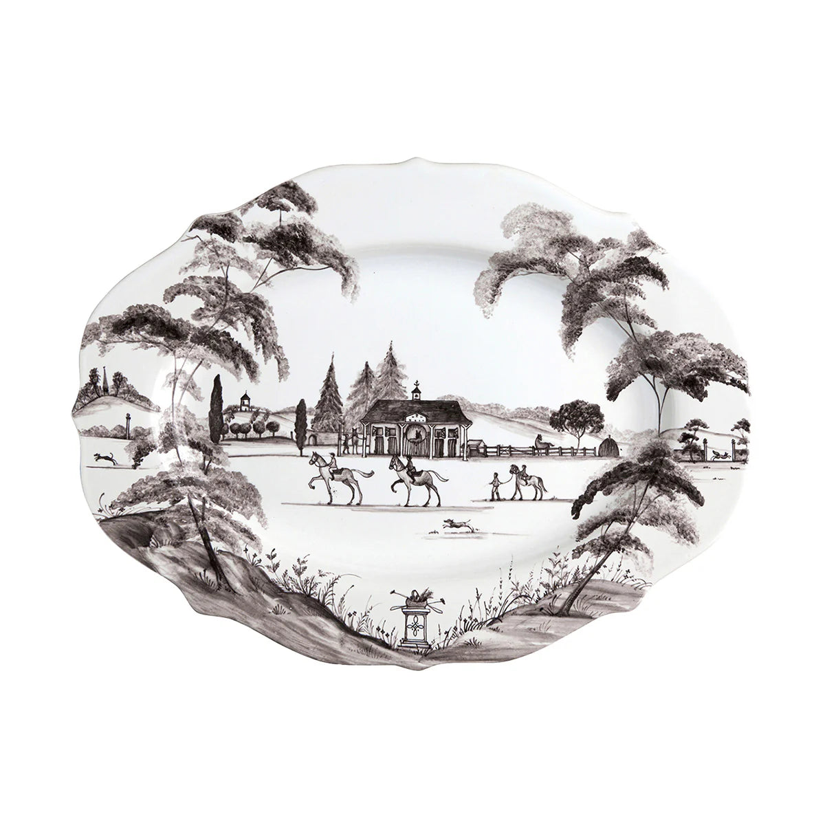 Country Estates 15 inch Flint Grey Platter