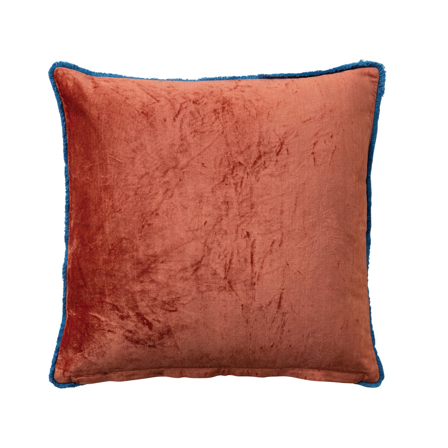 20" Square Cotton Velvet Pillow with Leopard Print Pattern & Tufted