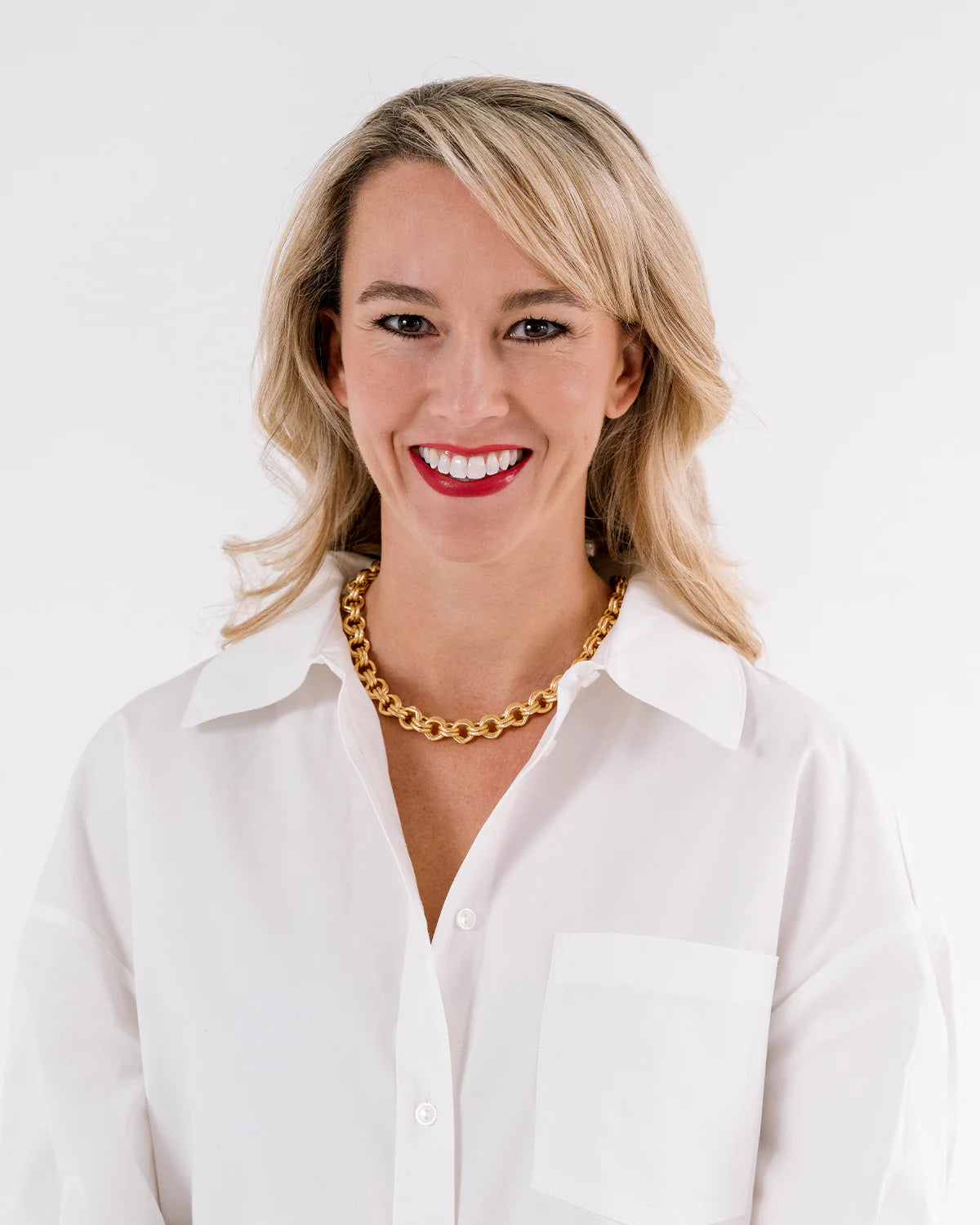 Susan Shaw Gold Double Link Chain Necklace 3495G