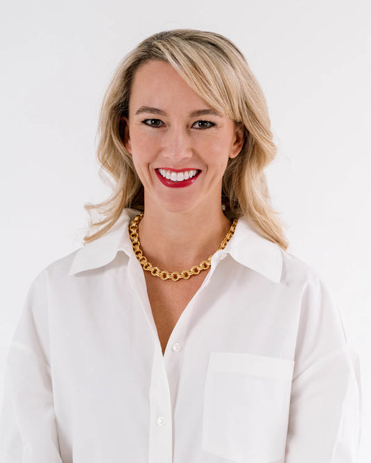 Susan Shaw Gold Double Link Chain Necklace 3495G