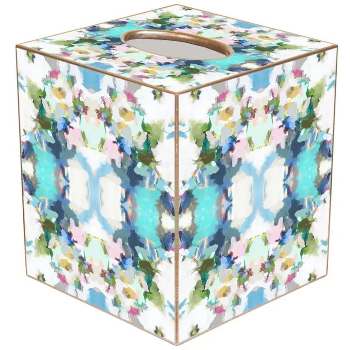 Nantucket Bloom Tissue Box Cover
