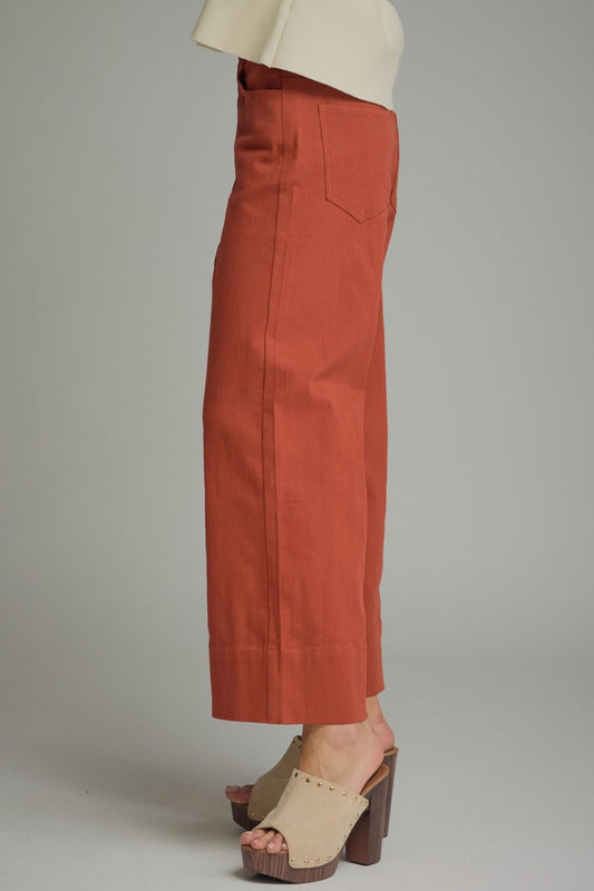 Wide Leg Rust Pants