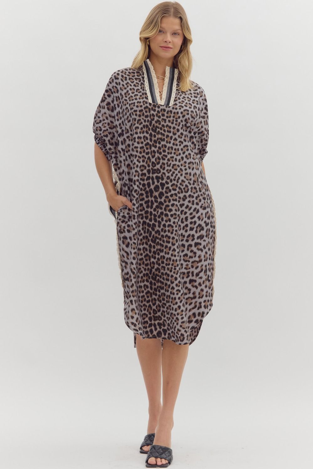 Leopard and Lace Dress