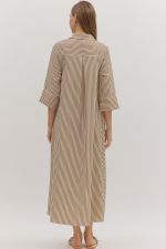 Caramel Striped Dress
