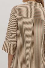 Caramel Striped Dress