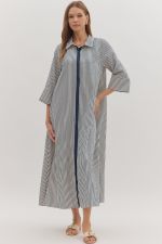 Indigo Stripe Dress