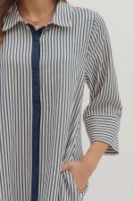 Indigo Stripe Dress