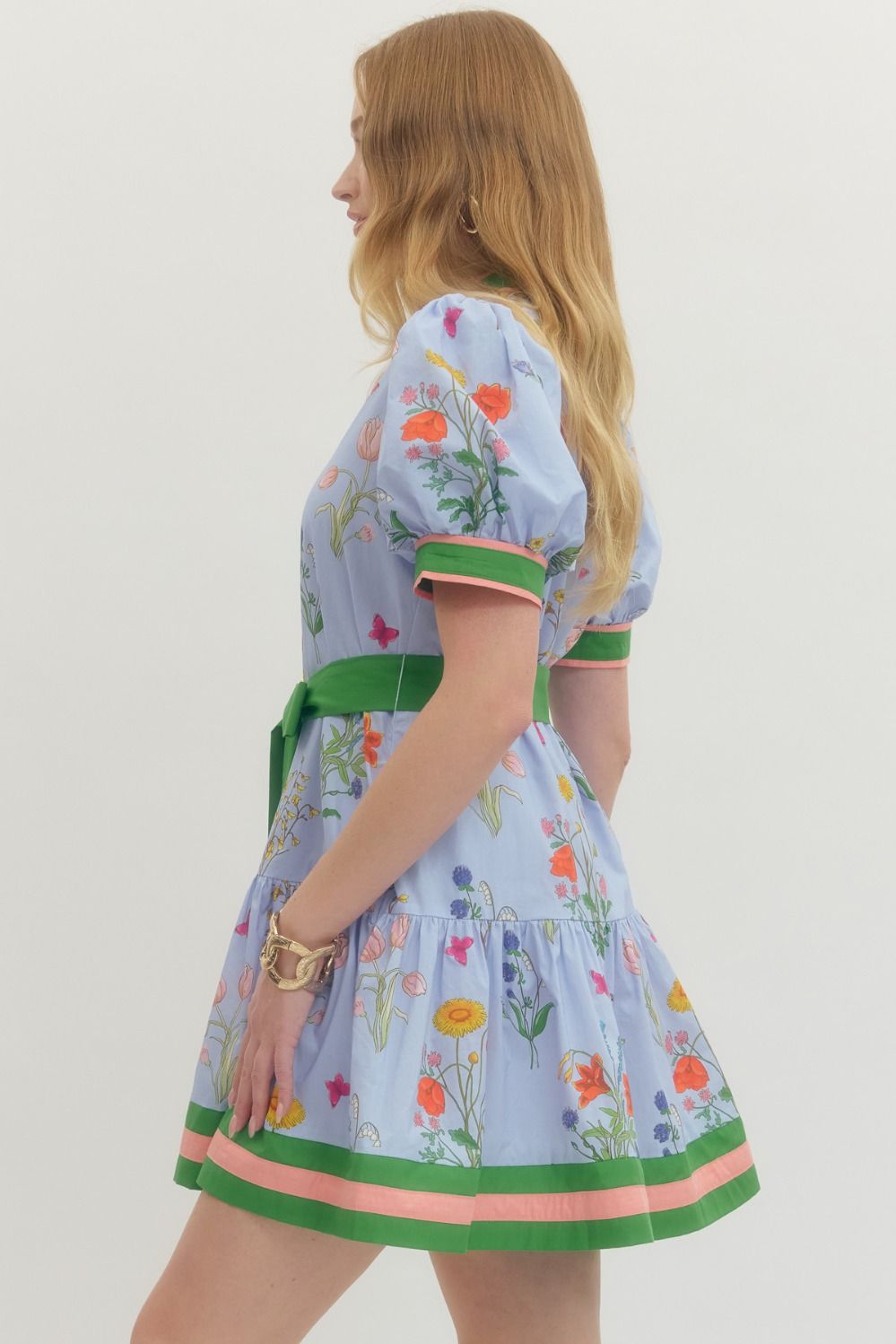 Spring and Colorful Mini Dress