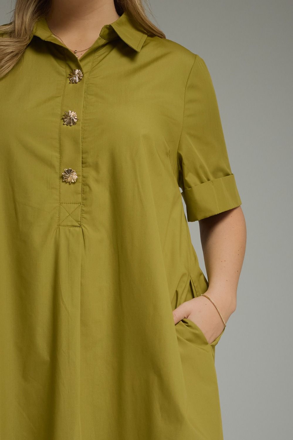 Martini Olive Midi Dress