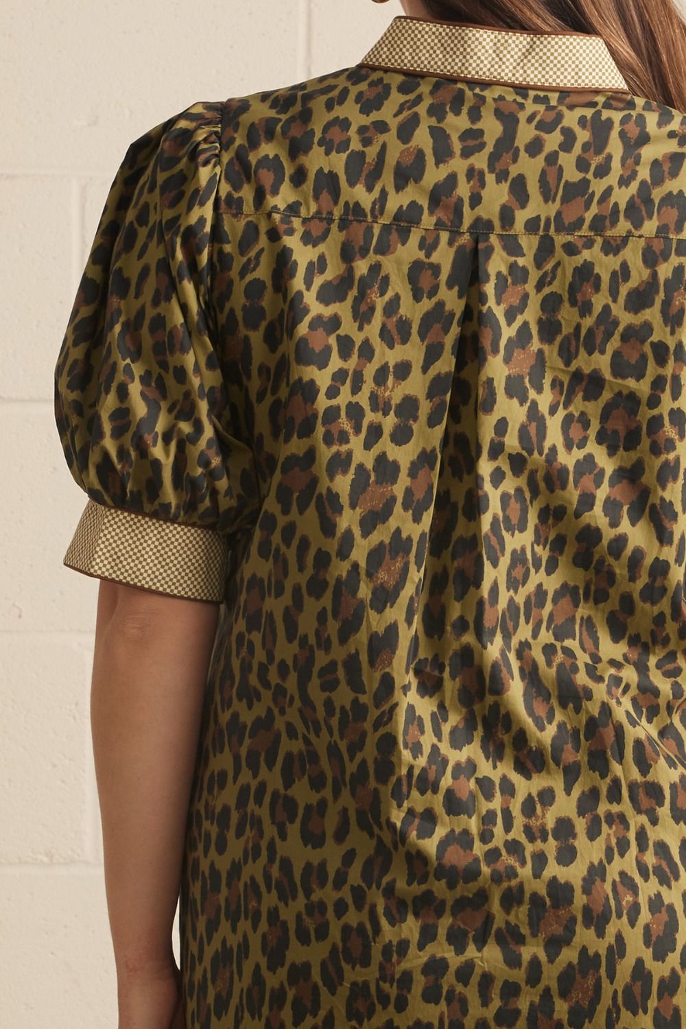 Olive Leopard Midi Dress