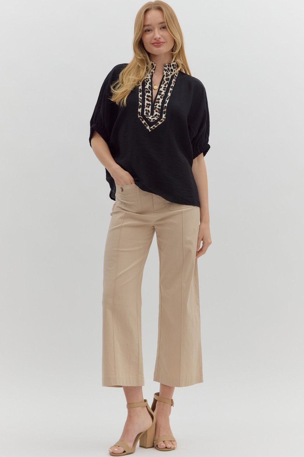 Liliana Leopard Blouse