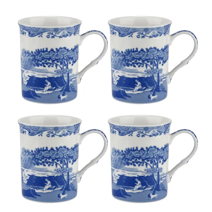 Blue Italian 12 oz mugs