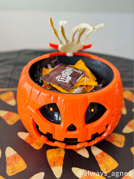 Animated Jack o Lantern Candy Bowl