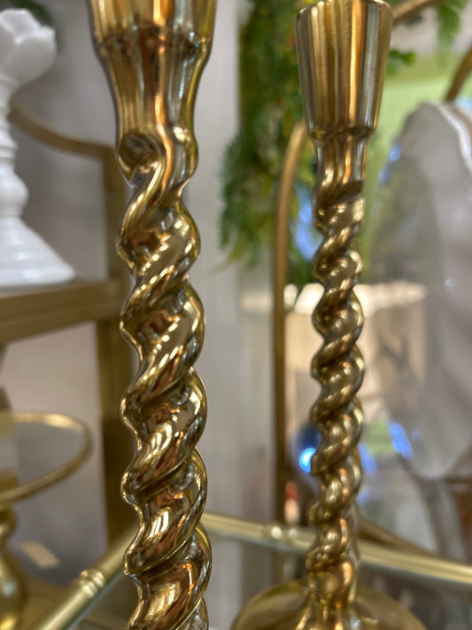 Gold Twist Candlestick