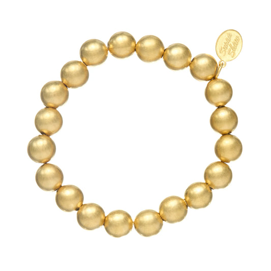 Susan Shaw Mini Margaret Gold Beaded Stretch Bracelet 2420G