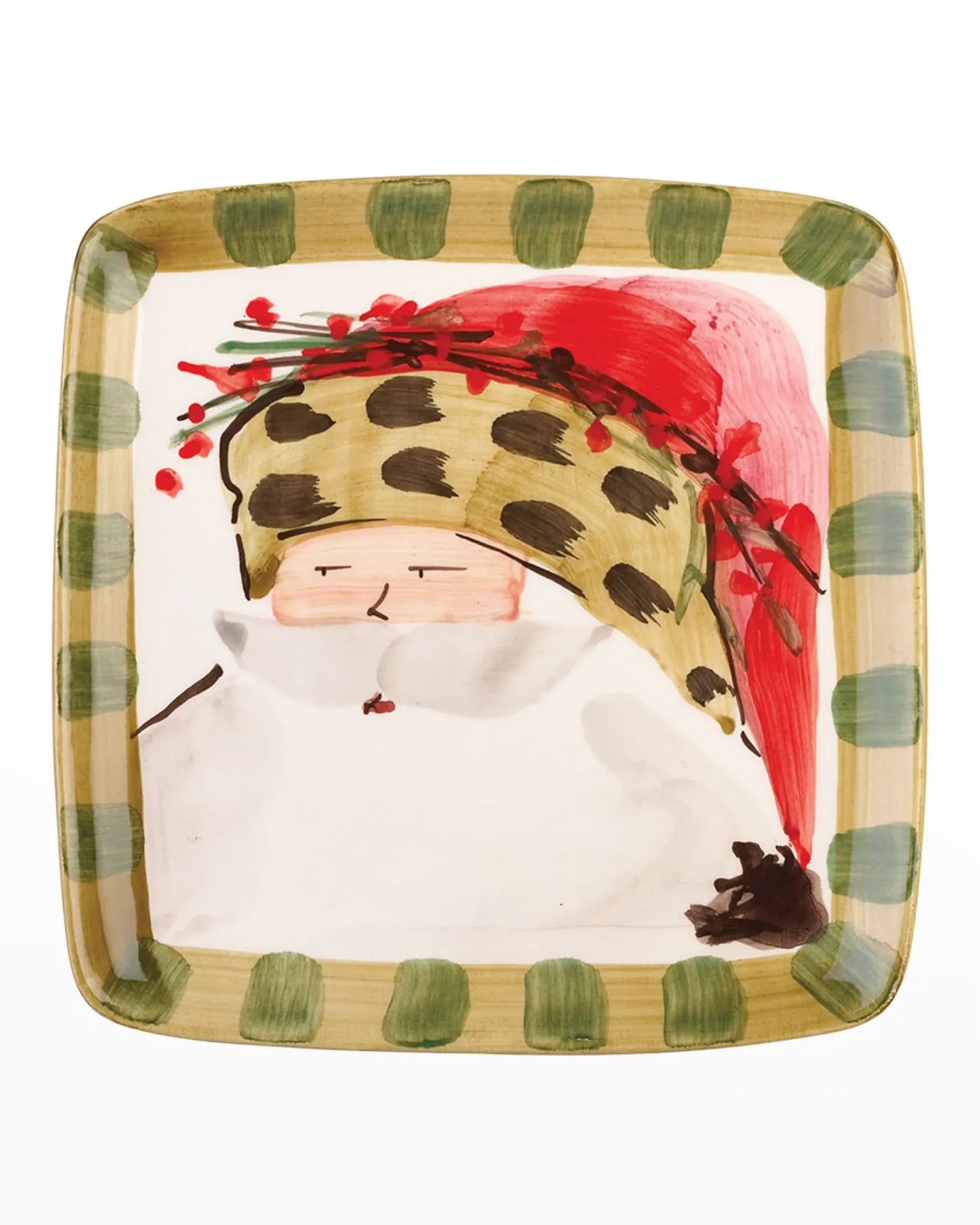Vietri Old St. Nick Square Salad Plates