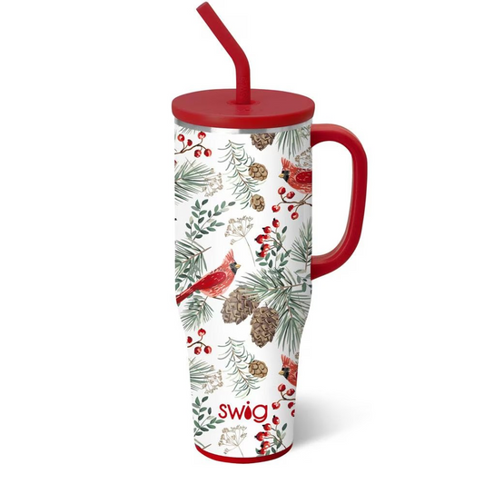 Winter Cardinals 30oz Mega Mug