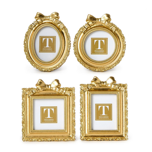 3 x 3 Gold Bow Picture Frame