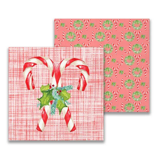 Candy Canes Cocktail Napkin