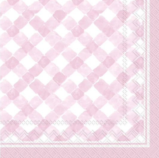 Pink gingham napkins
