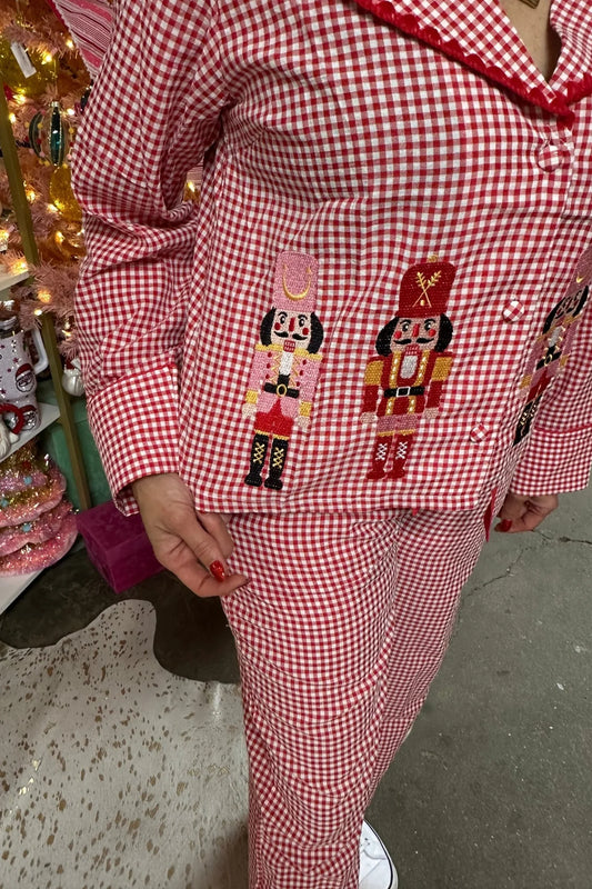 Nutcracker Red Gingham Pajamas